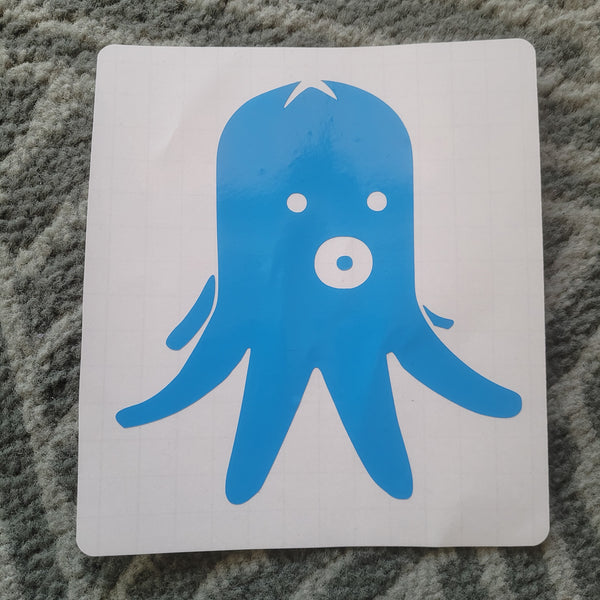 Octodog Silhouette Vinyl Decal